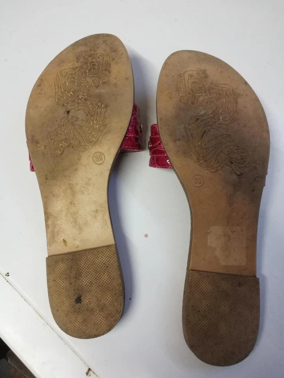 Fuchsia sandalen met ges maat 39 (interieure imperfecties) – photo 5